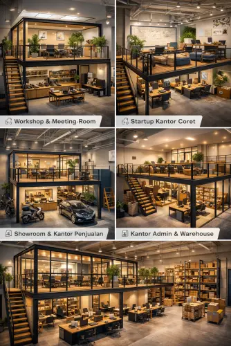 Mezzanine Ruang Kantor di Jonggol